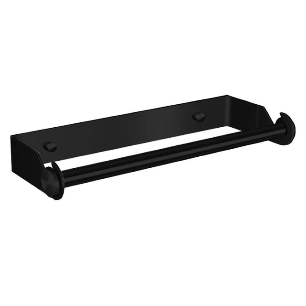 Stainless Steel Paper Towel Holder Punch-Free Towel Rack Wall Mounted Roll Paper Stand for Bathroom Kitchen Wipes Hanging,Black,China