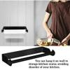 Stainless Steel Paper Towel Holder Punch-Free Towel Rack Wall Mounted Roll Paper Stand for Bathroom Kitchen Wipes Hanging,Black,China view 3