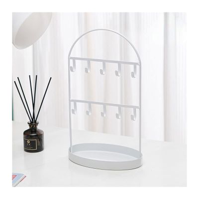 jinyi2016SHOP Jewelry Hanger Jewelry Stand, Arched Key Storage Porch Ornaments Hanging Watch Jewelry Storage Rack Home Living Room Creative Display Rack Jewelry Tree (Color : White)
