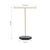 jinyi2016SHOP Jewelry Hanger Jewelry Stand Metal T Shape Jewelry Display Bracelet Chain Necklace Earring Rings Display Rack Organizer Shelf Jewelry Tree (Color : White) view 2
