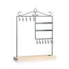 jinyi2016SHOP Jewelry Hanger Creative Wrought Iron Earrings Holder Home Jewelry Storage Rack Hanging Necklaces Rack Display Rings Tray Jewelry Display Rack Jewelry Tree (Color : Black) view 1