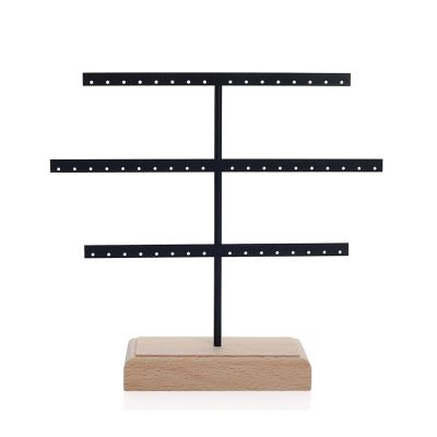jinyi2016SHOP Jewelry Hanger Creative Earring Rack Storage Hanging Earrings Ear Clip Rack Household Jewelry Display Rack Jewelry Rack Jewelry Tree (Color : Black)