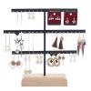 jinyi2016SHOP Jewelry Hanger Creative Earring Rack Storage Hanging Earrings Ear Clip Rack Household Jewelry Display Rack Jewelry Rack Jewelry Tree (Color : Black) view 2
