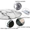 ESFVRG Marble Fitted tablecloths for Round Tables, Elastic Edge, Waterproof and wipeable Table Cover, Table Decoration Cloth, Buffet Party and Camping, Fit for 24" Table, view 4