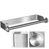 Stainless Steel Paper Towel Holder Punch-Free Towel Rack Wall Mounted Roll Paper Stand for Bathroom Kitchen Wipes Hanging,Silver,China view 3