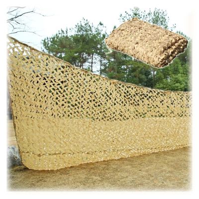 Pxzybd Outdoor Camouflage Net,Light and Durable,Sunscreen Camo Netting,for Military,Hunting,Garden,Pergola,Patio,Party Decoration,Shade Net,Car Cover Camouflage Netting,Yellow-4x5m(13.1 * 16.4ft)