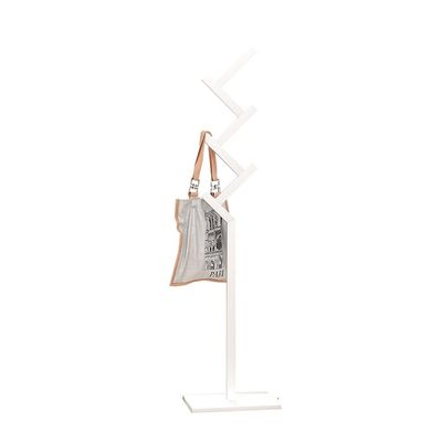 YYDS Clothing Garment Rack Sturdy Wooden Coat Rack Metal Stand - Way Furniture Best for Hanging Up Jacket, Purse, Hand-Bag, Cloth, Hat, Winter Scarf Holder Clothing Racks (Color : White)