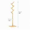 YYDS Clothing Garment Rack Sturdy Wooden Coat Rack Metal Stand - Way Furniture Best for Hanging Up Jacket, Purse, Hand-Bag, Cloth, Hat, Winter Scarf Holder Clothing Racks (Color : White) view 2