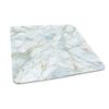 ESFVRG Marble Square Fitted Tablecloth, Elastic Edge, Water and Oil Resistant wipeable Polyester Fabric, Suitable for Kitchen Party Picnic, Fit for 47"x47" Square Table view 1