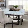 ESFVRG Marble Square Fitted Tablecloth, Elastic Edge, Water and Oil Resistant wipeable Polyester Fabric, Suitable for Kitchen Party Picnic, Fit for 47"x47" Square Table view 4