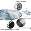 ESFVRG Marble Fitted tablecloths for Round Tables, Elastic Edge, Waterproof and wipeable Table Cover, Table Decoration Cloth, Buffet Party and Camping, Fit for 36" Table, view 4