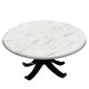 ESFVRG Marble Fitted tablecloths for Round Tables, Elastic Edge, Waterproof and wipeable Table Cover, Table Decoration Cloth, Buffet Party and Camping, Fit for 28" Table, view 1