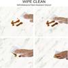ESFVRG Marble Fitted tablecloths for Round Tables, Elastic Edge, Waterproof and wipeable Table Cover, Table Decoration Cloth, Buffet Party and Camping, Fit for 28" Table, view 3