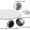 ESFVRG Marble Fitted tablecloths for Round Tables, Elastic Edge, Waterproof and wipeable Table Cover, Table Decoration Cloth, Buffet Party and Camping, Fit for 28" Table, view 4