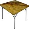 ESFVRG Marble Square Fitted Tablecloth, Elastic Edge, Water and Oil Resistant wipeable Polyester Fabric, Suitable for Kitchen Party Picnic, Fit for 35"x35" Square Table view 2