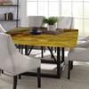 ESFVRG Marble Square Fitted Tablecloth, Elastic Edge, Water and Oil Resistant wipeable Polyester Fabric, Suitable for Kitchen Party Picnic, Fit for 35"x35" Square Table view 4