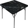 ESFVRG Marble Square Fitted Tablecloth, Elastic Edge, Water and Oil Resistant wipeable Polyester Fabric, Suitable for Kitchen Party Picnic, Fit for 40"x40" Square Table view 2