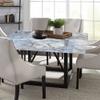 ESFVRG Marble Square Fitted Tablecloth, Elastic Edge, Water and Oil Resistant wipeable Polyester Fabric, Suitable for Kitchen Party Picnic, Fit for 44"x44" Square Table view 4