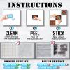 Tile Stickers Wall Decor Bathroom Kitchen Wall Sticker Waterproof PVC Decoration Stickers - 2D Sticker with Retro Design in Mosaic Style (Style-1, 4 x 4 Inch) view 4