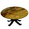 ESFVRG Marble Fitted tablecloths for Round Tables, Elastic Edge, Waterproof and wipeable Table Cover, Table Decoration Cloth, Buffet Party and Camping, Fit for 24" Table, view 1