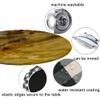 ESFVRG Marble Fitted tablecloths for Round Tables, Elastic Edge, Waterproof and wipeable Table Cover, Table Decoration Cloth, Buffet Party and Camping, Fit for 24" Table, view 4