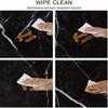 ESFVRG Marble Fitted tablecloths for Round Tables, Elastic Edge, Waterproof and wipeable Table Cover, Table Decoration Cloth, Buffet Party and Camping, Fit for 28" Table, view 3