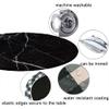 ESFVRG Marble Fitted tablecloths for Round Tables, Elastic Edge, Waterproof and wipeable Table Cover, Table Decoration Cloth, Buffet Party and Camping, Fit for 28" Table, view 4
