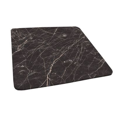 ESFVRG Marble Square Fitted Tablecloth, Elastic Edge, Water and Oil Resistant wipeable Polyester Fabric, Suitable for Kitchen Party Picnic, Fit for 40"x40" Square Table