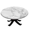 ESFVRG Marble Fitted tablecloths for Round Tables, Elastic Edge, Waterproof and wipeable Table Cover, Table Decoration Cloth, Buffet Party and Camping, Fit for 44" Table, view 1