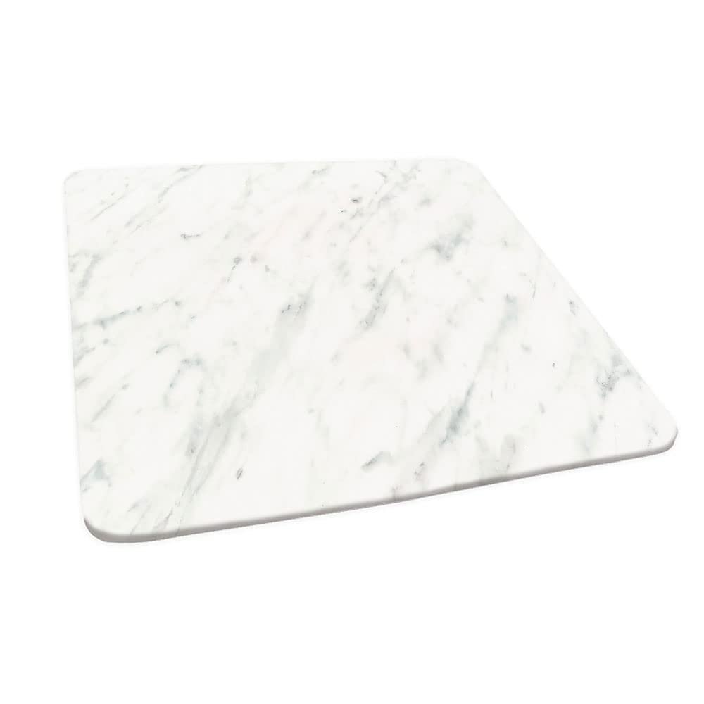 ESFVRG Marble Square Fitted Tablecloth, Elastic Edge, Water and Oil Resistant wipeable Polyester Fabric, Suitable for Kitchen Party Picnic, Fit for 47"x47" Square Table