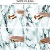 ESFVRG Marble Fitted tablecloths for Round Tables, Elastic Edge, Waterproof and wipeable Table Cover, Table Decoration Cloth, Buffet Party and Camping, Fit for 36" Table, view 3