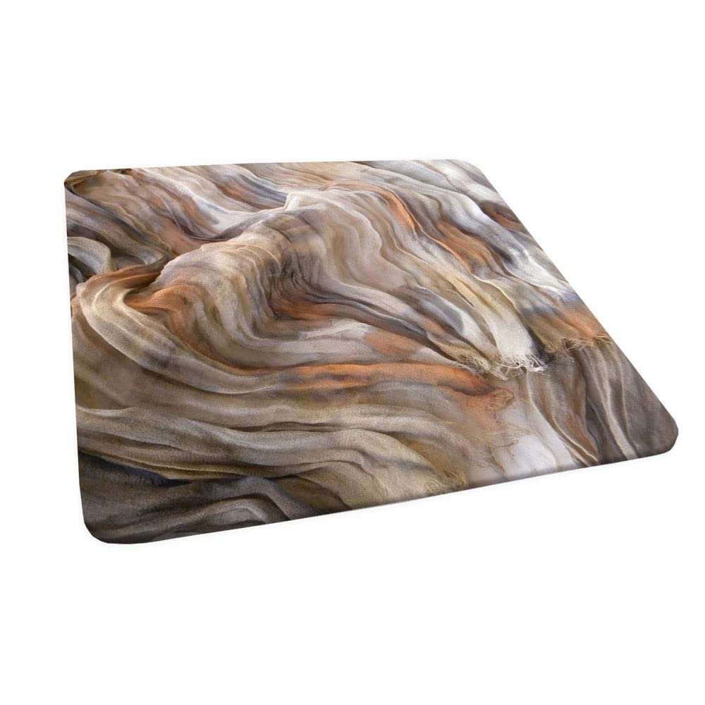 ESFVRG Marble Fitted Square Tablecloth, Elastic Edge, Water and Oil Resistant wipeable Polyester Fabric, Can Wipe Indoor/Outdoor Dining Table Cover, Fit for 40"x40" Square Table