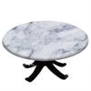 ESFVRG Marble Fitted tablecloths for Round Tables, Elastic Edge, Waterproof and wipeable Table Cover, Table Decoration Cloth, Buffet Party and Camping, Fit for 24" Table, view 1