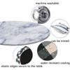 ESFVRG Marble Fitted tablecloths for Round Tables, Elastic Edge, Waterproof and wipeable Table Cover, Table Decoration Cloth, Buffet Party and Camping, Fit for 24" Table, view 4