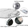 ESFVRG Marble Fitted tablecloths for Round Tables, Elastic Edge, Waterproof and wipeable Table Cover, Table Decoration Cloth, Buffet Party and Camping, Fit for 44" Table, view 4
