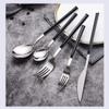 IKXO 120 Piece Silverware Stainless Steel Flatware Set, Black Cutlery Set Service for 24, Fork Spoon Knife Set Eating Utensils Tableware Set for Home Kitchen Party Restaurant view 1