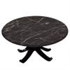 ESFVRG Marble Fitted tablecloths for Round Tables, Elastic Edge, Waterproof and wipeable Table Cover, Table Decoration Cloth, Buffet Party and Camping, Fit for 36" Table, view 1