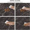 ESFVRG Marble Fitted tablecloths for Round Tables, Elastic Edge, Waterproof and wipeable Table Cover, Table Decoration Cloth, Buffet Party and Camping, Fit for 36" Table, view 3