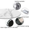 ESFVRG Marble Fitted tablecloths for Round Tables, Elastic Edge, Waterproof and wipeable Table Cover, Table Decoration Cloth, Buffet Party and Camping, Fit for 36" Table, view 4