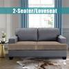 Klzzuk Velvet Sofa T Cushion Seat Covers, Stretch Sofa T-Cushions Cover, Non-Slip Couch Cushion Slipcovers with Elastic Bottom for Living Room (Color : Sand, Size : 2 Seater/Loveseat) view 2