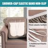Klzzuk Velvet Sofa T Cushion Seat Covers, Stretch Sofa T-Cushions Cover, Non-Slip Couch Cushion Slipcovers with Elastic Bottom for Living Room (Color : Sand, Size : 2 Seater/Loveseat) view 3