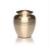 Adult Cremation Urn for Human Ashes - Brass Cremation Urn with Three Rings Design - 200 cu. in. view 4