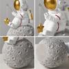 BUTILIVEEN Astronaut Fishing Star Figurines, Space Themed Bedroom & Desktop Shelf Decor, Gifts for Space Lovers & Christmas view 3