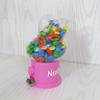 Personalized Easter Gift - Personalized Easter Candy Dispenser, Custom Gumball Dispenser, Easter Gift for Kids (Pink) view 4