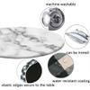 ESFVRG Marble Fitted tablecloths for Round Tables, Elastic Edge, Waterproof and wipeable Table Cover, Table Decoration Cloth, Buffet Party and Camping, Fit for 44" Table, view 4