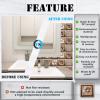 Cendray 20Pcs Tile Stickers for Bathroom Kitchen DIY Oilproof Waterproof PVC Retro Tile Sticker Self Adhesive Decoration Morocco Style Brown Flowers (8 x 8 Inch) view 3