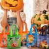 Aviski 8PCS Trick or Treat Bags - Small Multifunctional Non-Woven Halloween Tote Bags with Handles for Gifts Wrapping & Party Supplies view 4