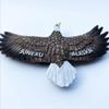 Alaska USA 3D Bald Eagle Fridge Magnet Souvenir Gift,Resin Handmade Alaska Refrigerator Magnet Home & Kitchen Decoration Collection view 2