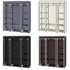 69" Portable Wardrobe Closet, Wardrobe Closet for Hanging Clothes with 1 Hanging Rods, 12 Clothes Storage Organizer Shelves, Non-Woven Fabric Wardrobe, Easy to Assemble (58" x 17" x 69", Beige) view 4