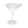 3 Ounce Martini Glasses, 20 Appetizer Cups - Durable, Disposable, Clear Plastic Dessert Cups, For Serving Samples At Wedding Banquets And Catered Events - Restaurantware view 2